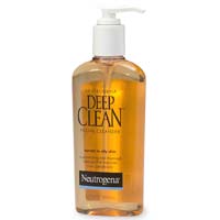 Neutrogena Deep Clean Facial Cleanser Works well for normal or oily skin types.