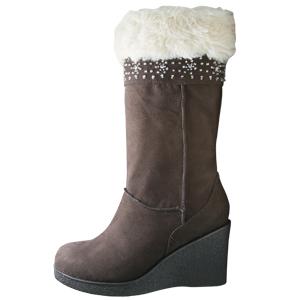 American Eagle Opal Beaded Wedge Boot––Payless (original $49.99; sale $39.99) Cute and trendy (but not too trendy) wedges. Great to wear over jeans or with a heavier skirt.