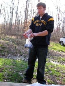 Place the shirt in a bag